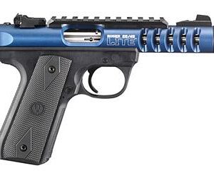 Buy Ruger, 22/45 Lite, Rimfire Pistol, 22 LR, 4.4" Threaded Barrel, Blue Anodize Finish, Aluminum, Replaceable Black Molded Rubber Grips, Adjustable Rear & Fixed Front Sight, 10Rd